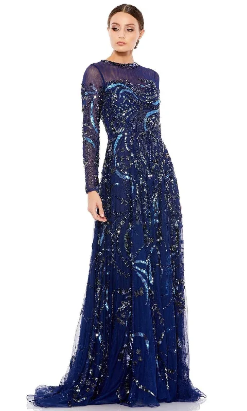 Mac Duggal - 5217 Illusion Neckline Long Sleeve Mother of the Bride Gown Classic party dresses Mac Duggal - 5217 Illusion Neckline Long Sleeve Mother of the Bride Gown Classic party dresses