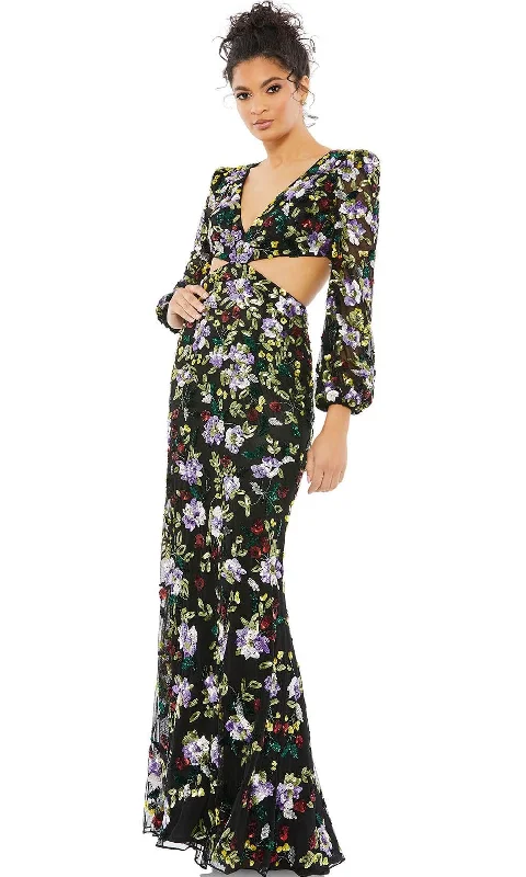 Mac Duggal 5566 - Floral Sequin Evening Gown | Couture Candy Spring party dresses