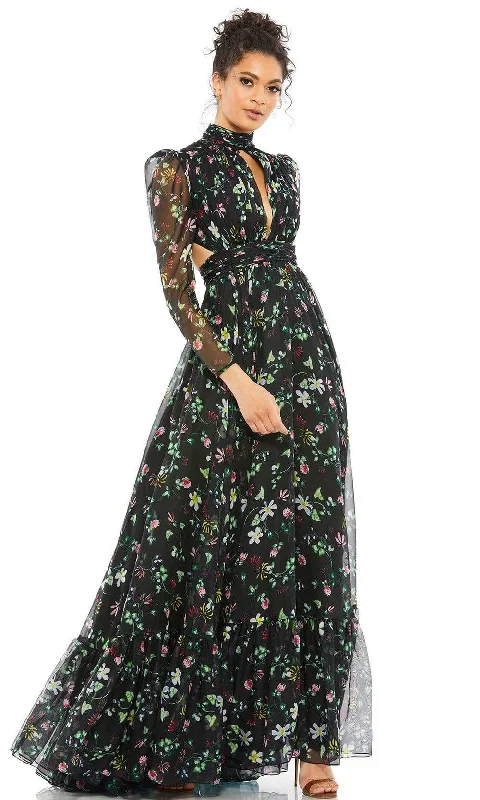 Mac Duggal Evening - 67942D High Neck Floral Evening Dress Best party dresses for wedding guests Mac Duggal Evening - 67942D High Neck Floral Evening Dress Best party dresses for wedding guests
