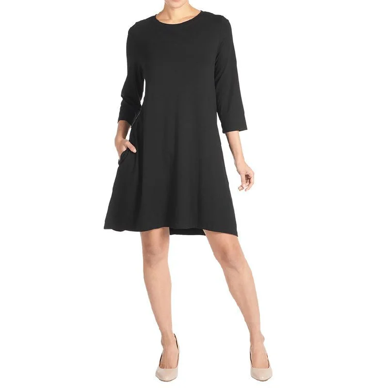 Oh So Soft Essential Tunic Dress - Black Affordable unclassified dresses