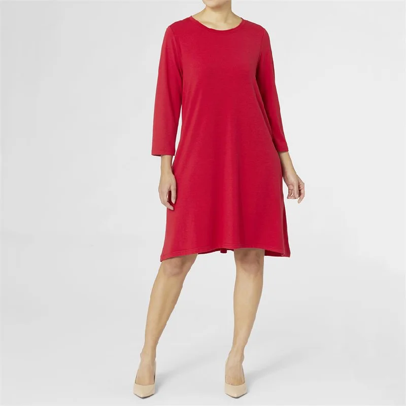 Oh So Soft Essential Tunic Dress - Tango Red Fall unclassified dresses