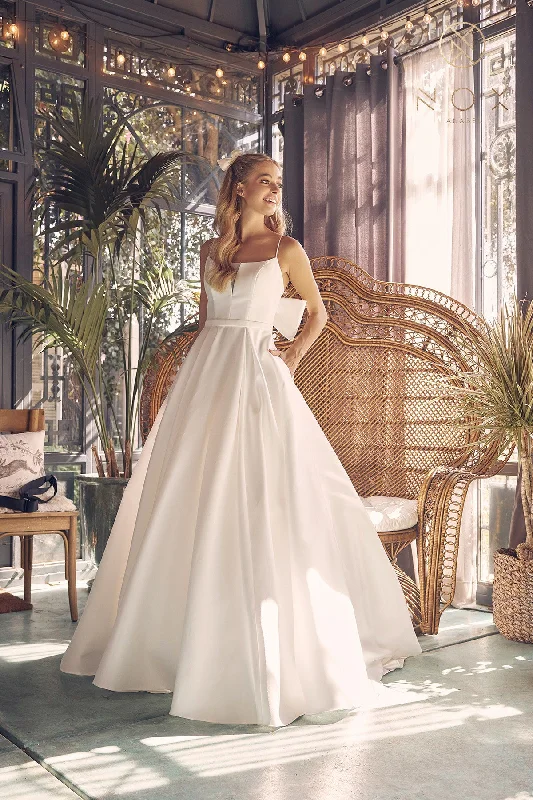 A-Line Bridal Gown By Nox Anabel -JE968 Beaded unclassified dresses
