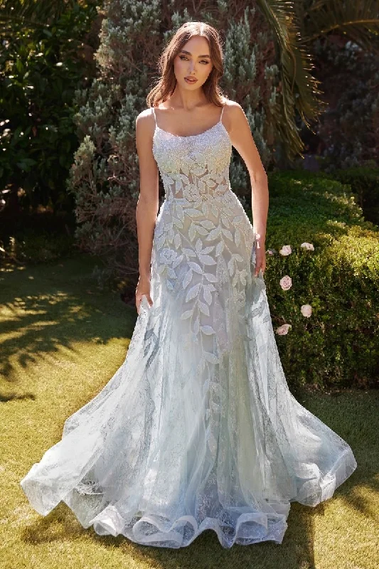 Andrea And Leo -A1235 Beaded Applique A-Line Dress Gothic unclassified dresses