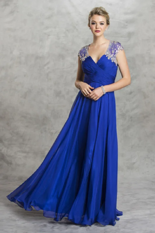 Aspeed Design -L1457 V-Neck A-Line Evening Dress Festival unclassified dresses