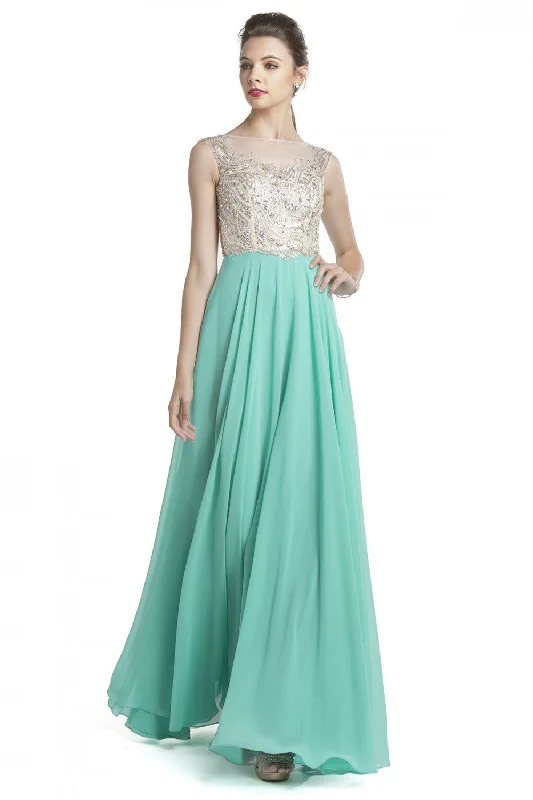 Aspeed Design -L1470 Beaded Bodice A-Line Evening Dress Comfortable unclassified dresses Aspeed Design -L1470 Beaded Bodice A-Line Evening Dress Comfortable unclassified dresses