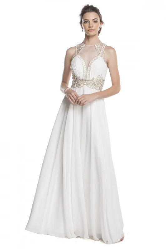Aspeed Design -L1636 Sweetheart Beaded A-Line Dress Polka dot unclassified dresses