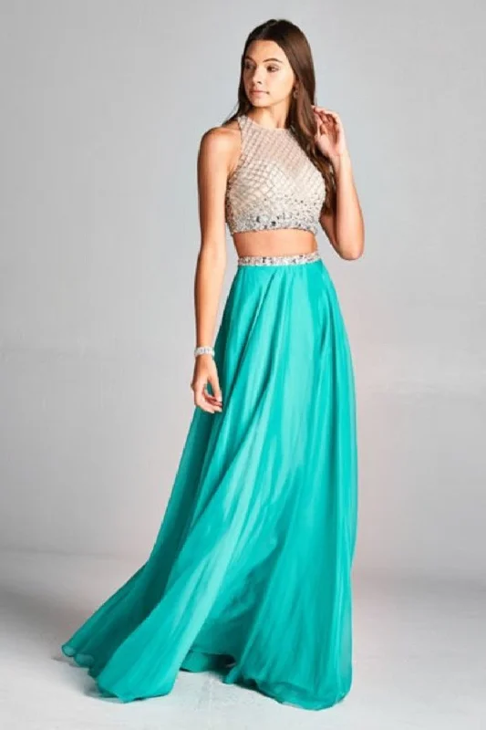 Aspeed Design -L1867 Sweetheart Illusion Two Piece A-Line Dress Designer unclassified dresses Aspeed Design -L1867 Sweetheart Illusion Two Piece A-Line Dress Designer unclassified dresses