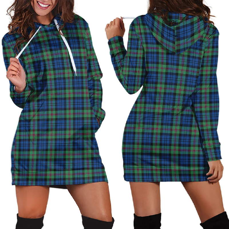 Baird Ancient Tartan Hoodie Dress Monochrome unclassified dresses