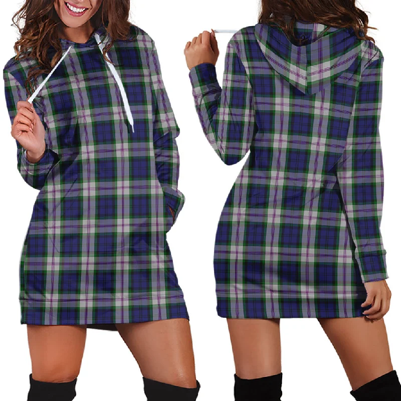 Baird Dress Tartan Hoodie Dress Stretchy unclassified dresses