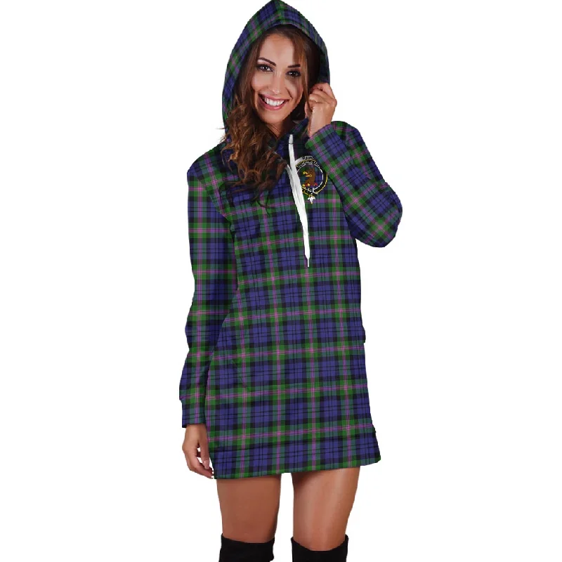 Baird Modern Tartan Hoodie Dress with Family Crest Graduation unclassified dresses