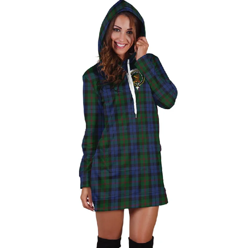 Baird Tartan Hoodie Dress with Family Crest High-end unclassified dresses