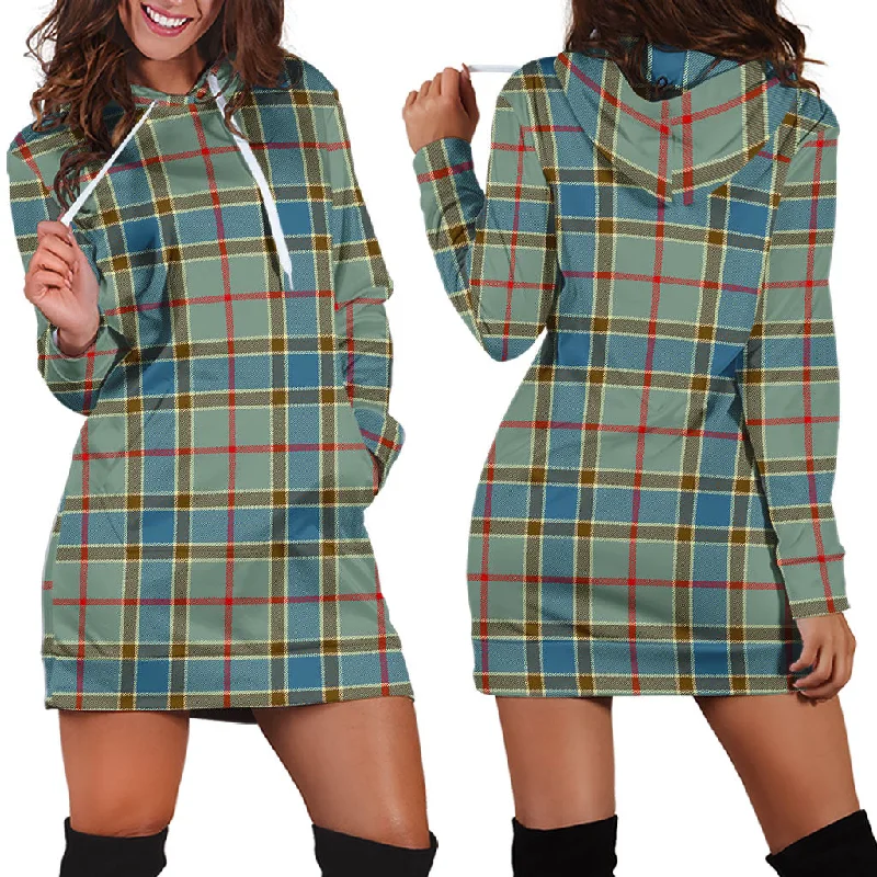 Balfour Blue Tartan Hoodie Dress Chic unclassified dresses