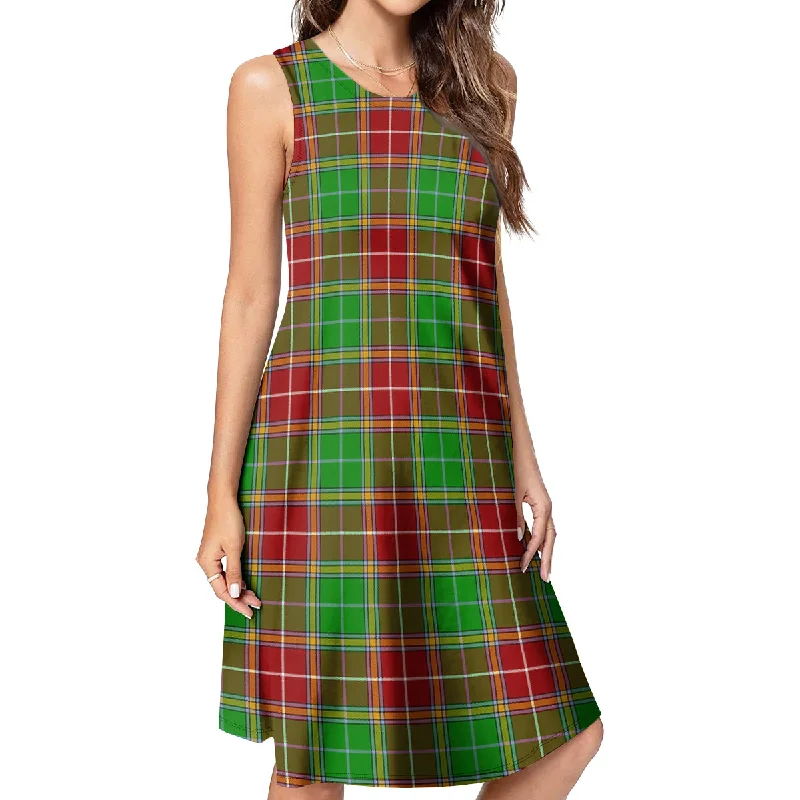 Baxter Modern Tartan Womens Casual Dresses Smocked unclassified dresses