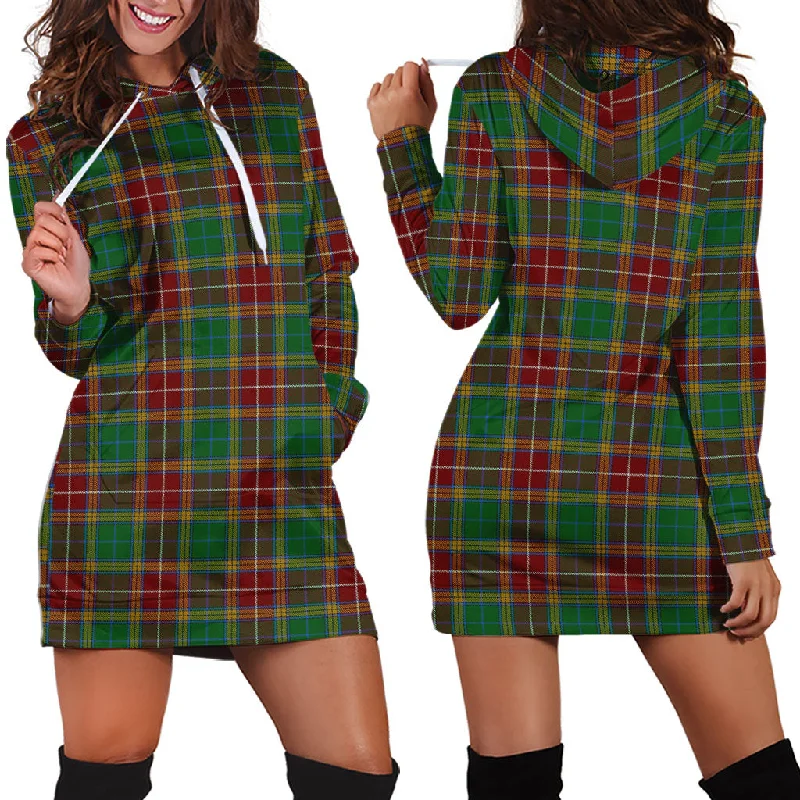 Baxter Tartan Hoodie Dress One-shoulder unclassified dresses