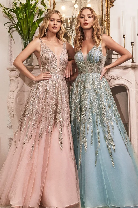 Beaded Sleeveless Gown By Cinderella Divine -C135 Everyday wear unclassified dresses Beaded Sleeveless Gown By Cinderella Divine -C135 Everyday wear unclassified dresses