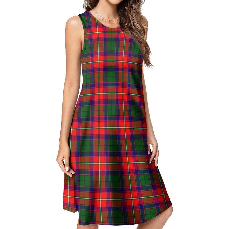 Belshes Tartan Womens Casual Dresses Monochrome unclassified dresses