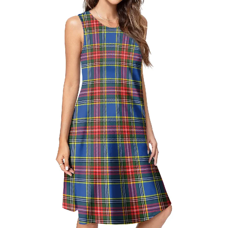 Bethune Tartan Womens Casual Dresses Sleeveless unclassified dresses