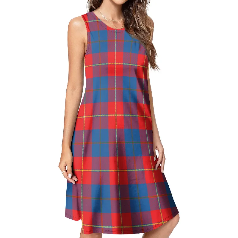 Blane Tartan Womens Casual Dresses Soft fabric unclassified dresses