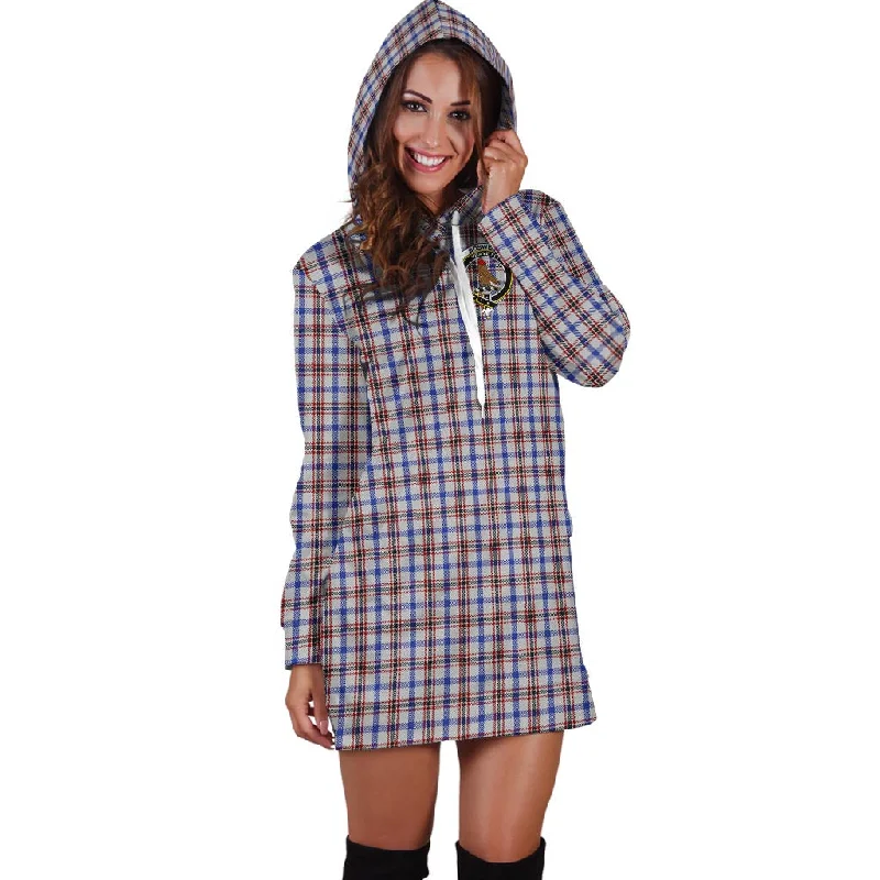 Boswell Tartan Hoodie Dress with Family Crest Floral unclassified dresses