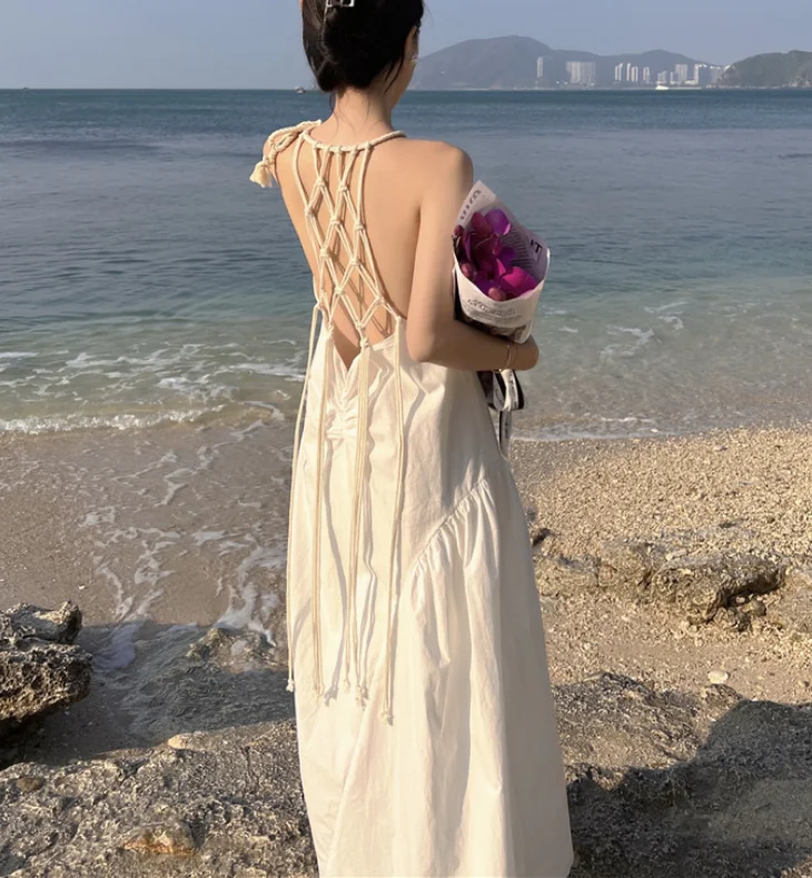 Backless Resort Dress Off-shoulder unclassified dresses
