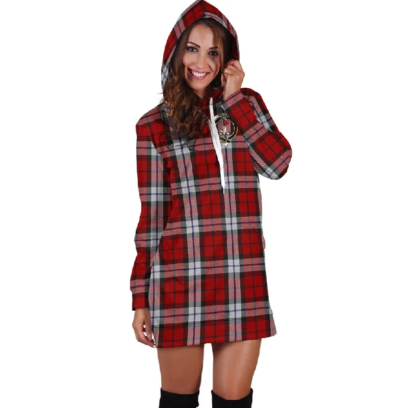 Brodie Dress Tartan Hoodie Dress with Family Crest Summer unclassified dresses