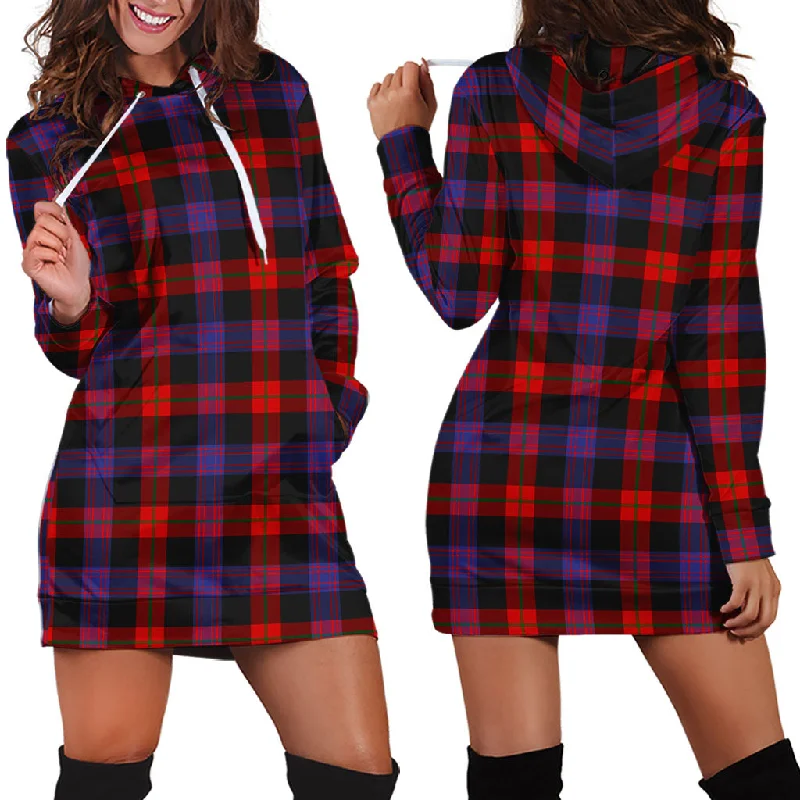 Broun Modern Tartan Hoodie Dress Office unclassified dresses