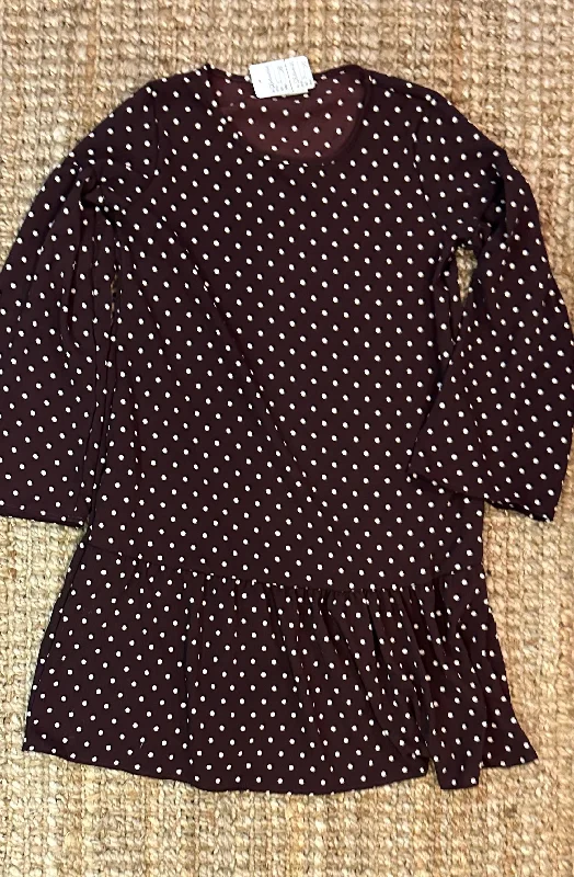 Brown Polkadot Drop-Waist Dress *Clearance…no returns* Pastel unclassified dresses