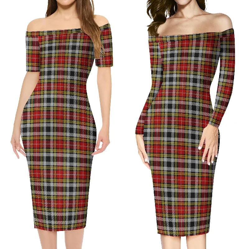 Buchanan Old Dress Tartan Off Shoulder Lady Dress Anniversary unclassified dresses