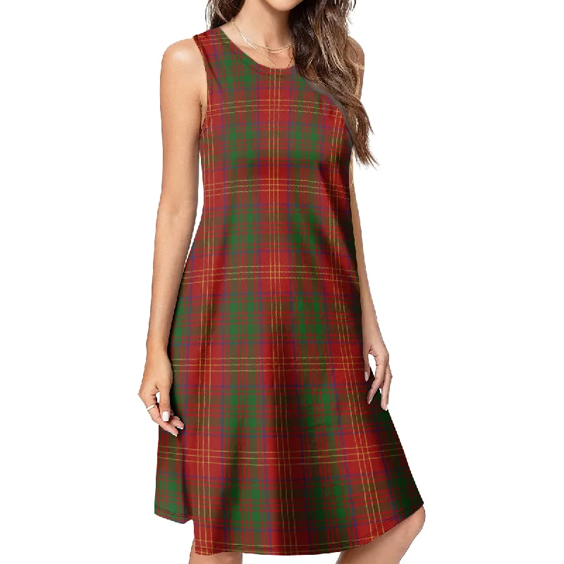 Burns Tartan Womens Casual Dresses Corset unclassified dresses