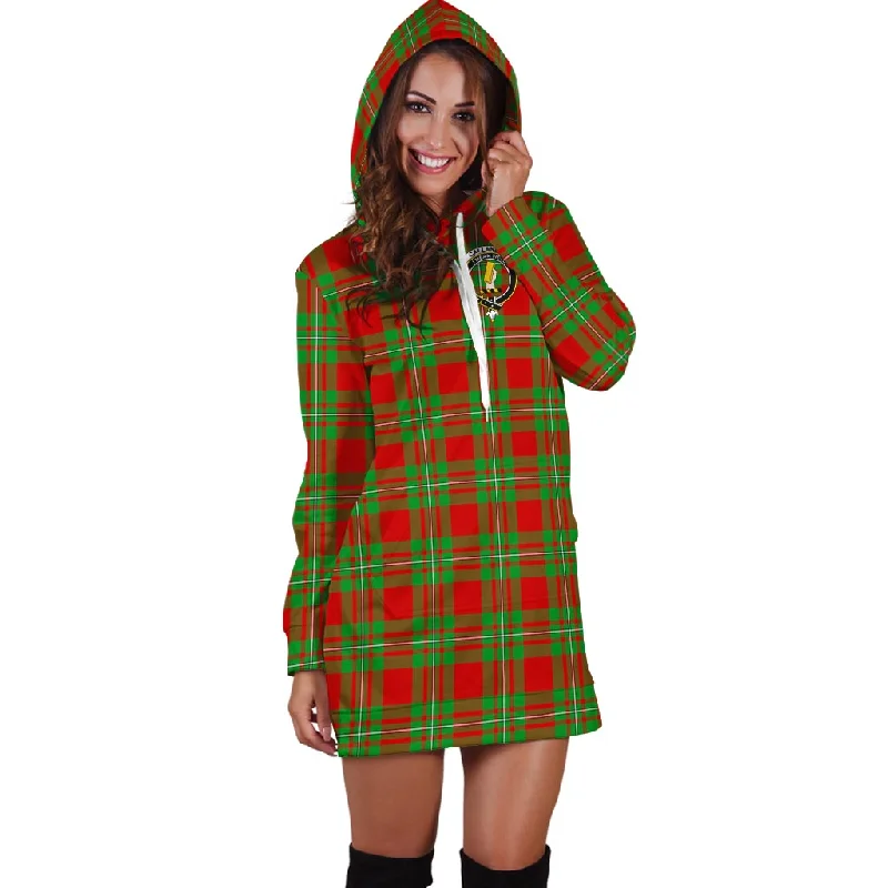 Callander Tartan Hoodie Dress with Family Crest Affordable unclassified dresses
