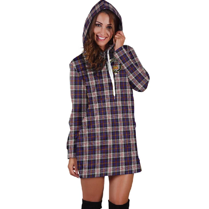Cameron of Erracht Dress Tartan Hoodie Dress with Family Crest Ruched unclassified dresses Cameron of Erracht Dress Tartan Hoodie Dress with Family Crest Ruched unclassified dresses