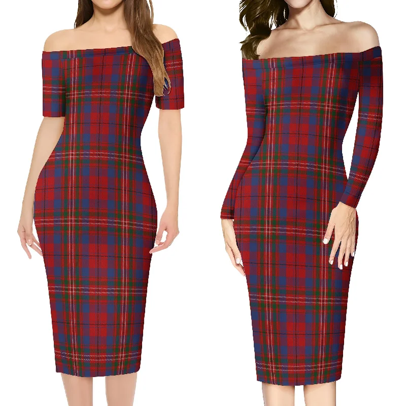 Cameron of Locheil Tartan Off Shoulder Lady Dress Lounge unclassified dresses