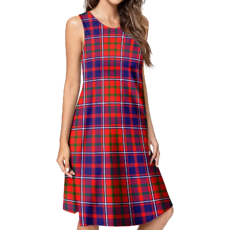 Cameron of Lochiel Modern Tartan Womens Casual Dresses Satin unclassified dresses