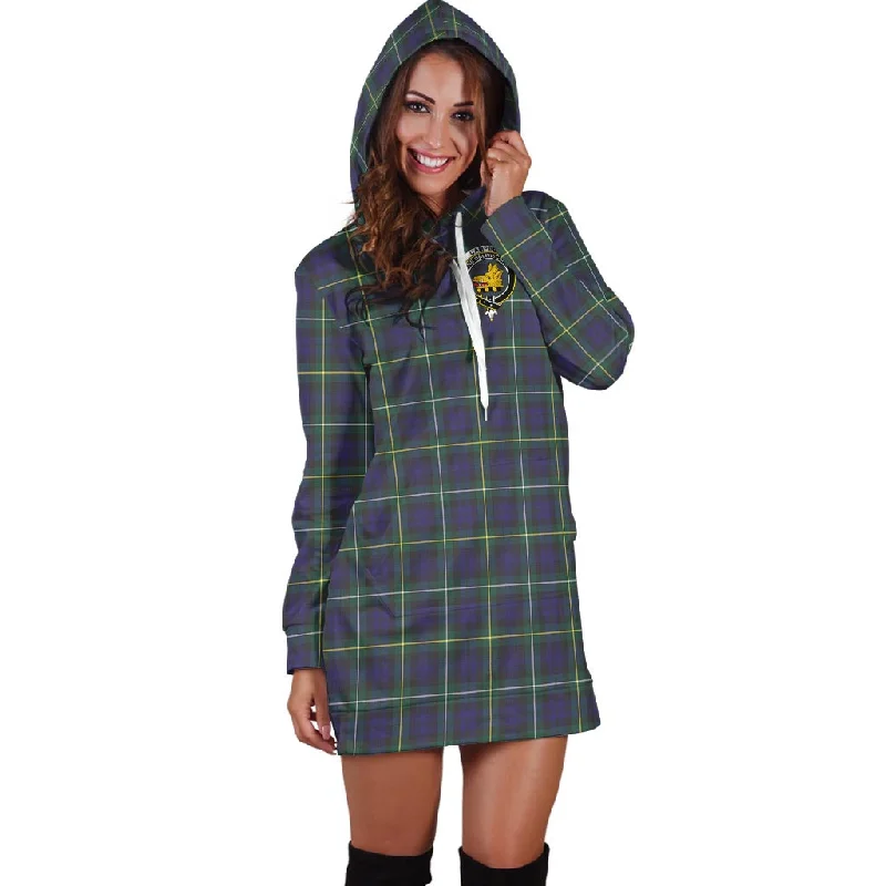 Campbell Argyll Modern Tartan Hoodie Dress with Family Crest Travel unclassified dresses Campbell Argyll Modern Tartan Hoodie Dress with Family Crest Travel unclassified dresses