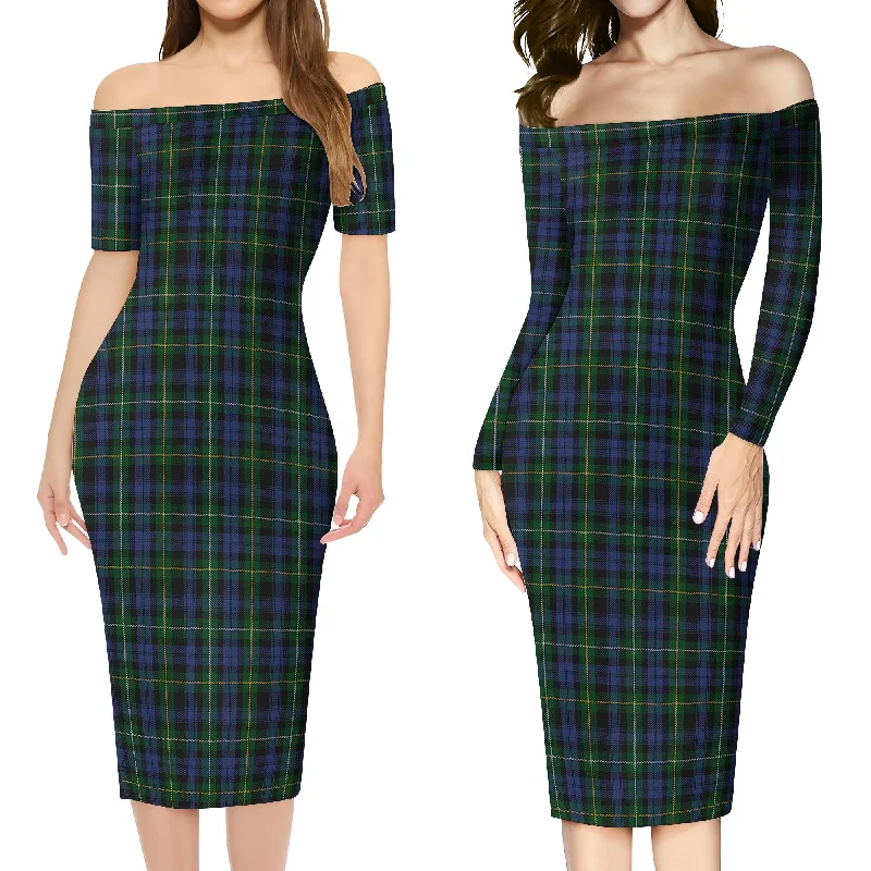 Campbell of Argyll #01 Tartan Off Shoulder Lady Dress Club unclassified dresses