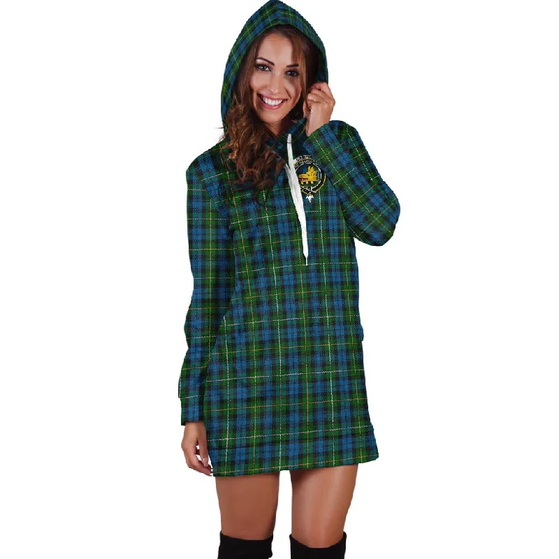 Campbell of Argyll #02 Tartan Hoodie Dress with Family Crest Gothic unclassified dresses