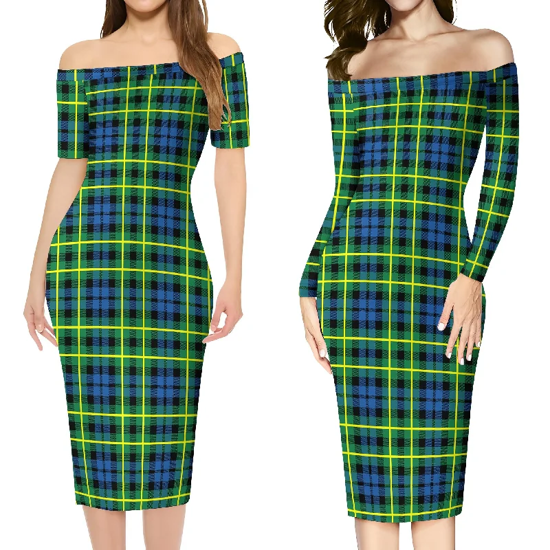 Campbell of Breadalbane Ancient Tartan Off Shoulder Lady Dress Discounted unclassified dresses Campbell of Breadalbane Ancient Tartan Off Shoulder Lady Dress Discounted unclassified dresses