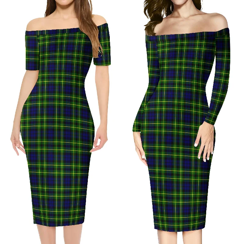 Campbell of Breadalbane Modern Tartan Off Shoulder Lady Dress Elegant evening unclassified dresses Campbell of Breadalbane Modern Tartan Off Shoulder Lady Dress Elegant evening unclassified dresses