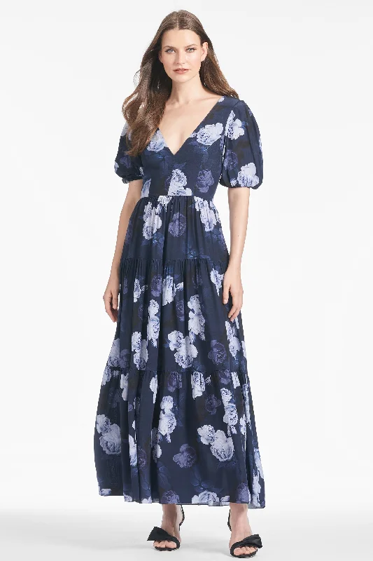 Carina Dress - Midnight Glacial Rose One-shoulder unclassified dresses