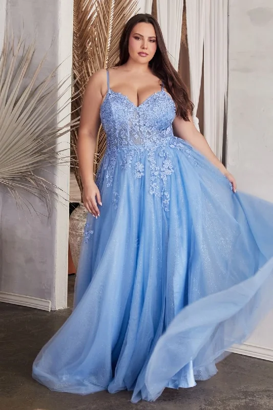 Cinderella Divine -C148C Sleeveless Embroidered Prom Gown Metallic unclassified dresses Cinderella Divine -C148C Sleeveless Embroidered Prom Gown Metallic unclassified dresses