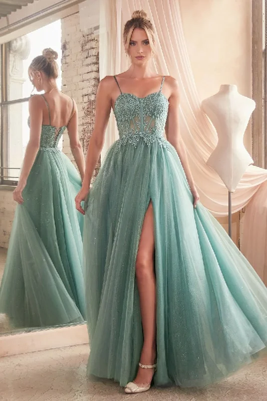 Cinderella Divine -C150 Sweetheart A-Line Prom Gown Tulle unclassified dresses