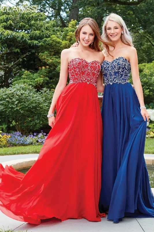 Clarisse -3472 A-Line Strapless Sweetheart Dress Dark color unclassified dresses