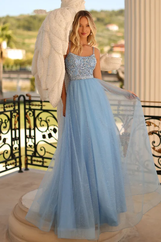 Clarisse -810592 Beaded Scoop A-Line Evening Gown Chiffon unclassified dresses