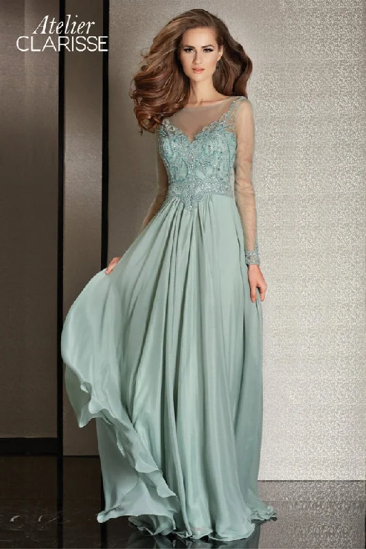 Clarisse -M6215 Beaded Chiffon Prom Dress Bodycon unclassified dresses