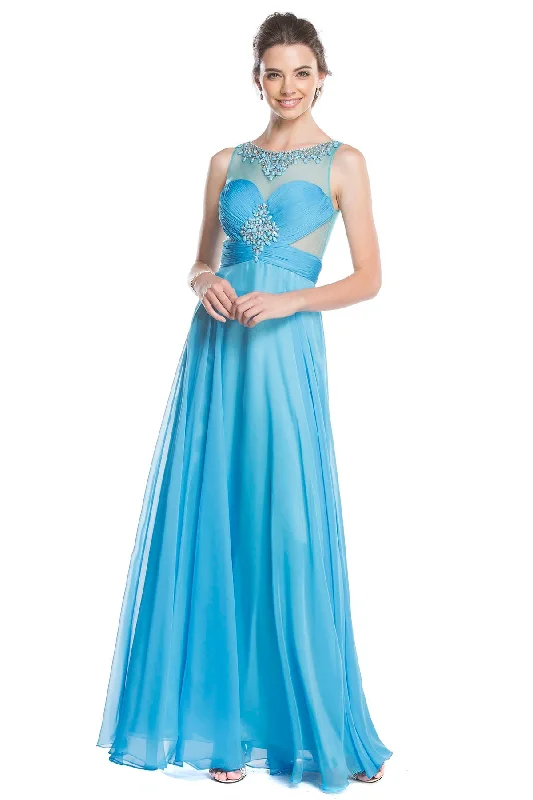 Clearance Sale Aspeed Design -L1582CL Ruched Bodice A Line Dress Luxury unclassified dresses Clearance Sale Aspeed Design -L1582CL Ruched Bodice A Line Dress Luxury unclassified dresses