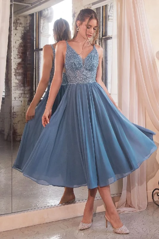 Clearance Sale Cinderella Divine –CD0225CL V-Neck Chiffon A-Line Dress Sexy unclassified dresses