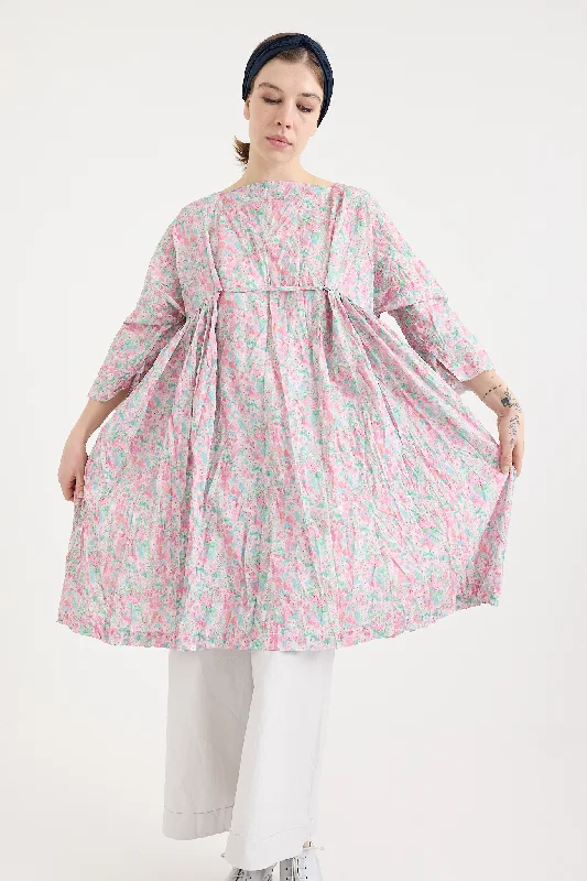 Daniela Gregis - Newpride Medio Lavato Liberty Tana Lawn Hollyhocks Pink Dress Date night unclassified dresses Daniela Gregis - Newpride Medio Lavato Liberty Tana Lawn Hollyhocks Pink Dress Date night unclassified dresses