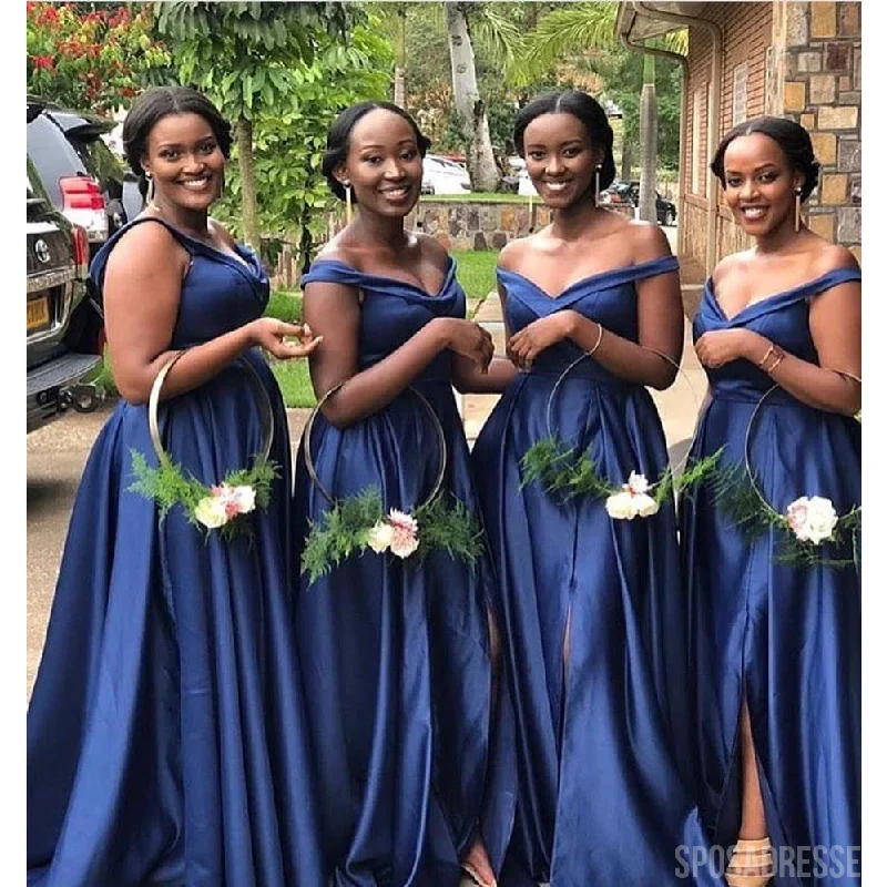 Elegant A-line Navy Blue V -neck Off the Shoulder Cheap Bridesmaid Dresses Gown Online, WG959 Short unclassified dresses Elegant A-line Navy Blue V -neck Off the Shoulder Cheap Bridesmaid Dresses Gown Online, WG959 Short unclassified dresses