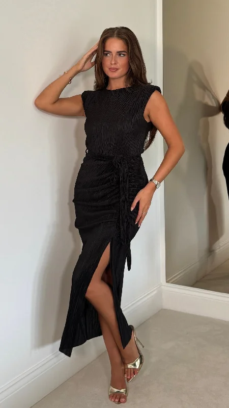 Elena Black Dress Off-shoulder unclassified dresses