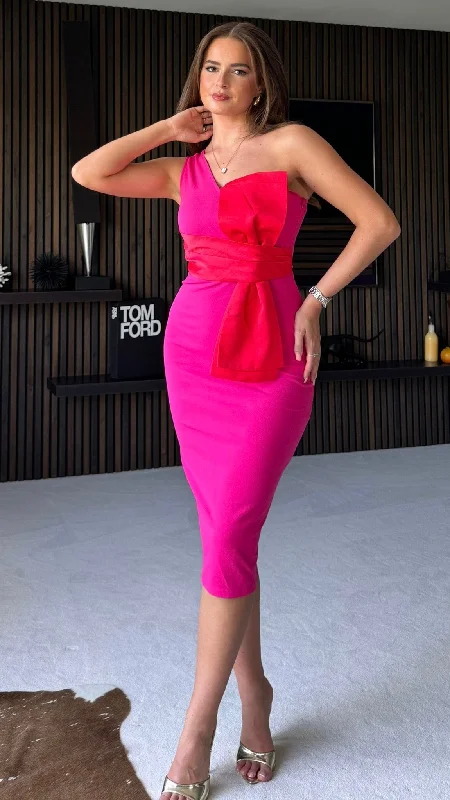 Emani Pink/Red Dress Wrap unclassified dresses